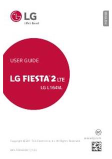 LG Fiesta 2 LTE manual. Smartphone Instructions.